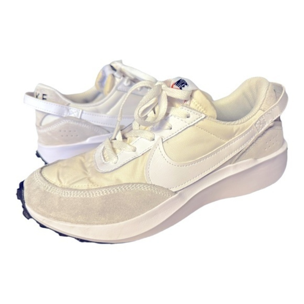 Nike Waffle Debut Women’s Sneakers – White/Beige – Size 8